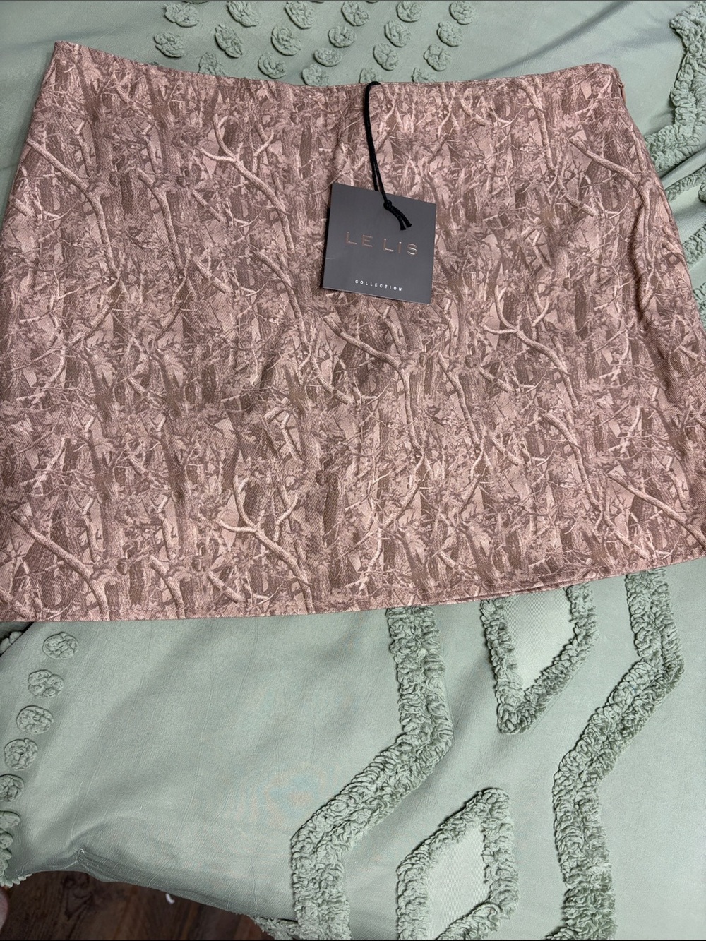LE LIS Camo Mini Skirt